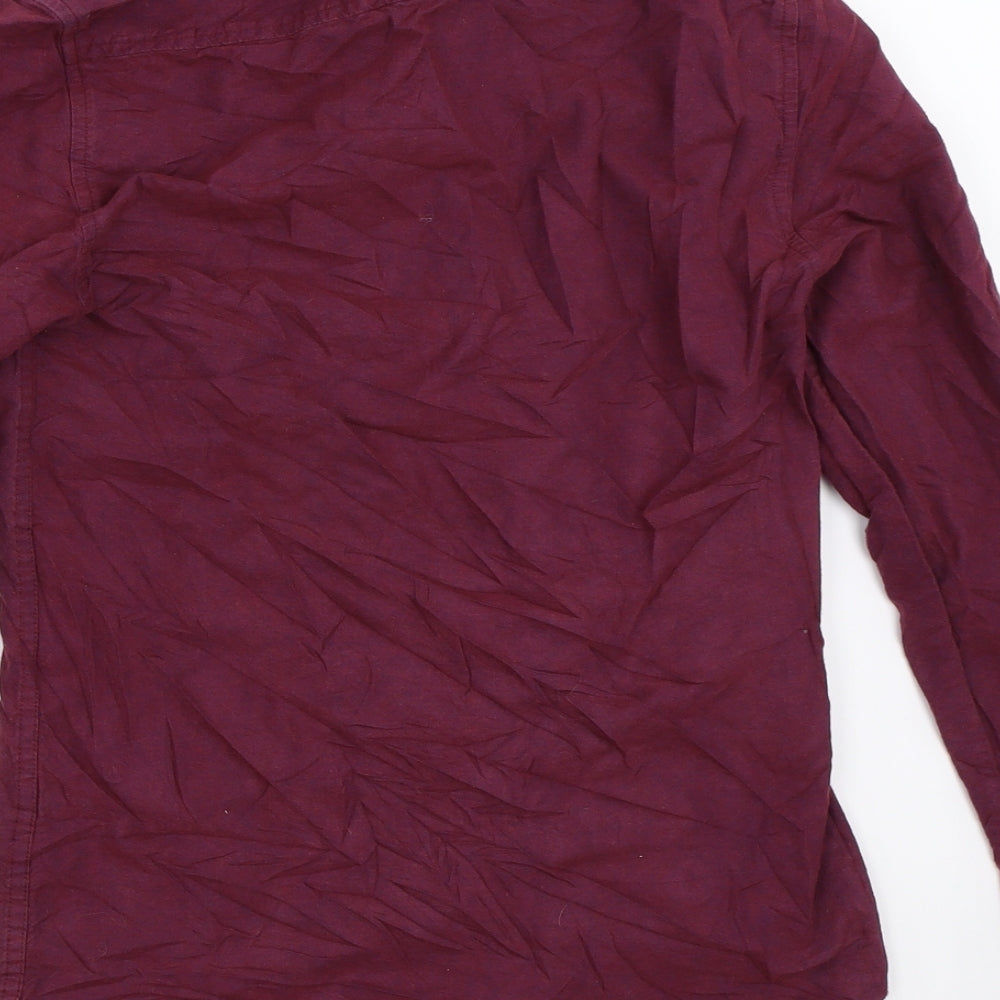 Topman Mens Purple    Button-Up Size XS