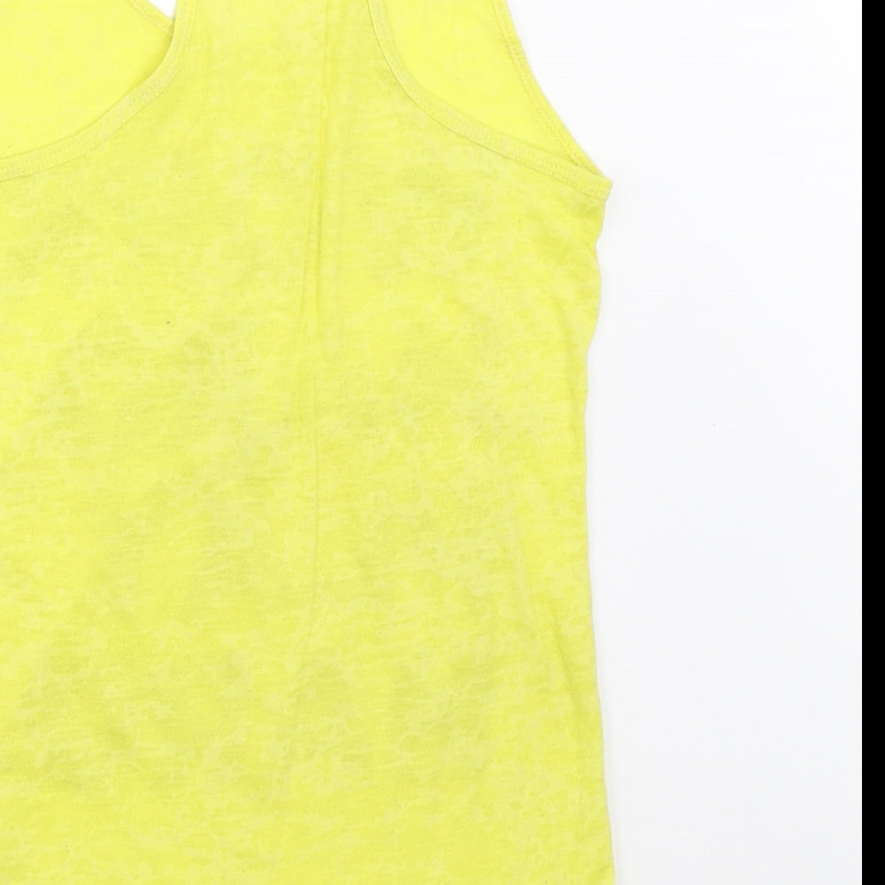 Myprotein Womens Yellow   Basic Tank Size 6