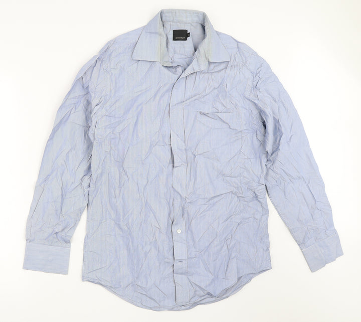 Baulmer Mens Blue    Button-Up Size 15.5
