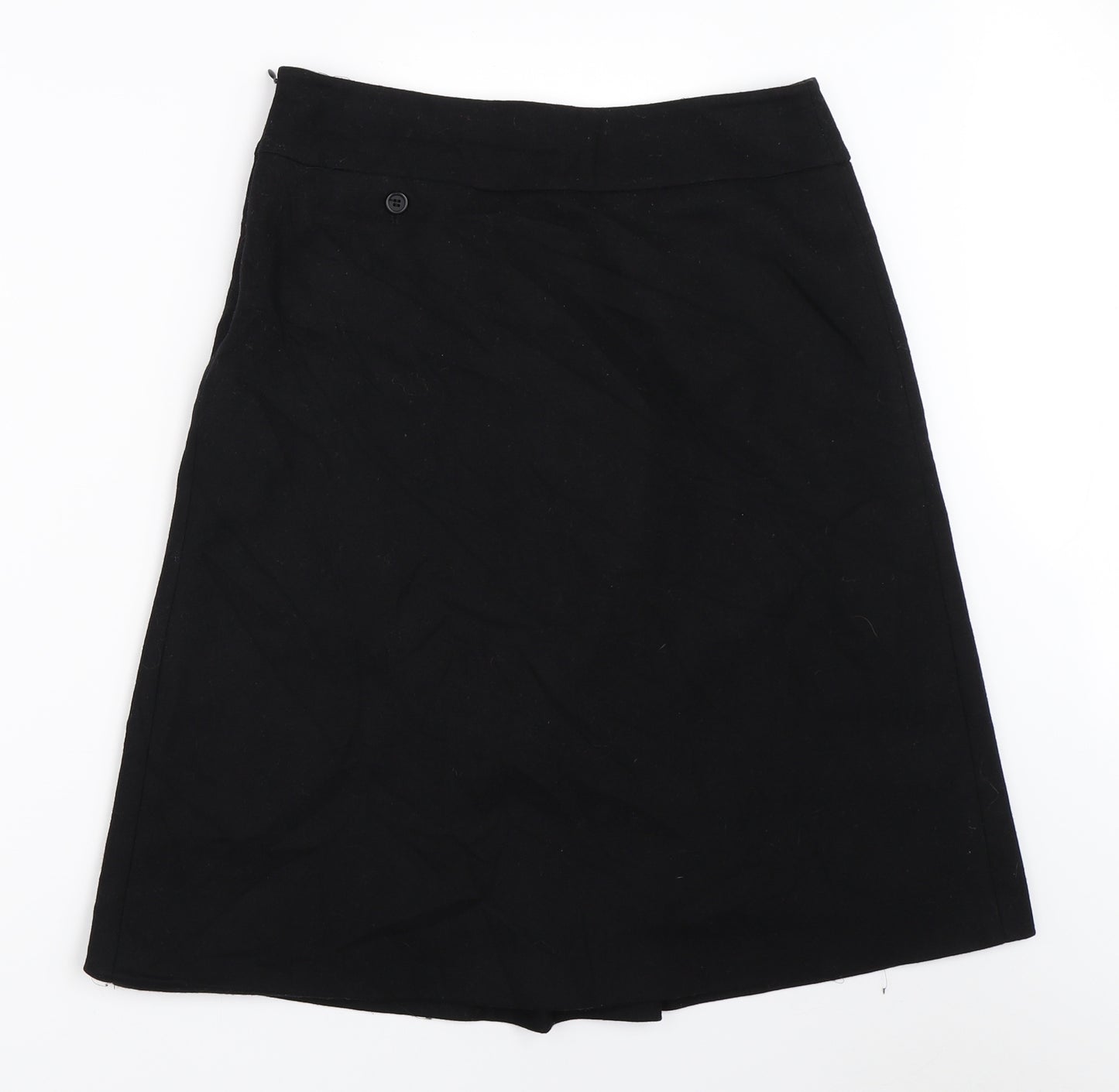 Preworn Womens Black   A-Line Skirt Size 30 in
