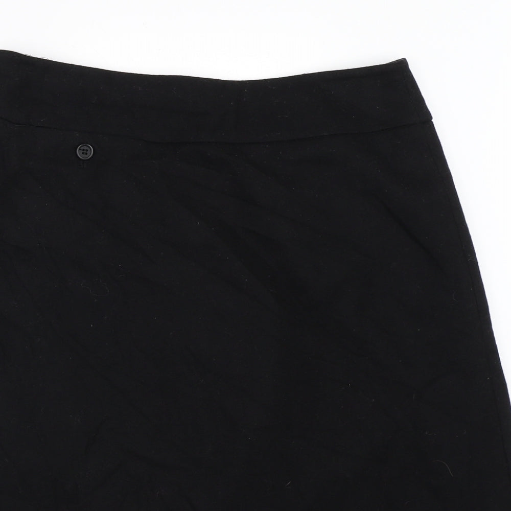 Preworn Womens Black   A-Line Skirt Size 30 in