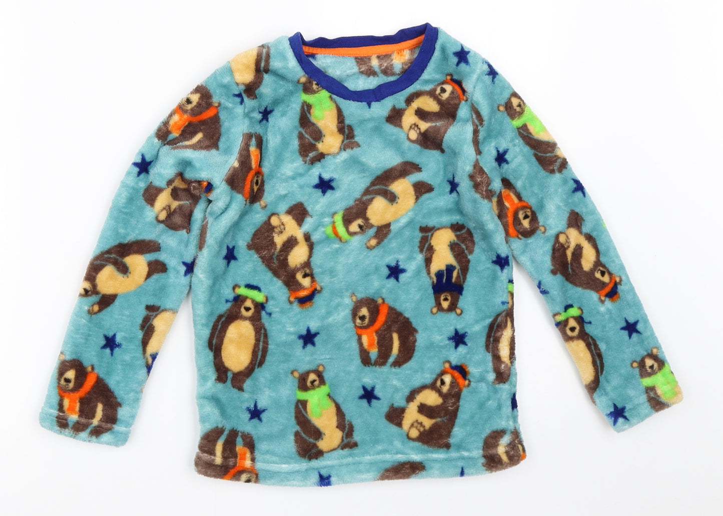 Nutmeg Boys Blue Solid   Pyjama Top Size 5-6 Years