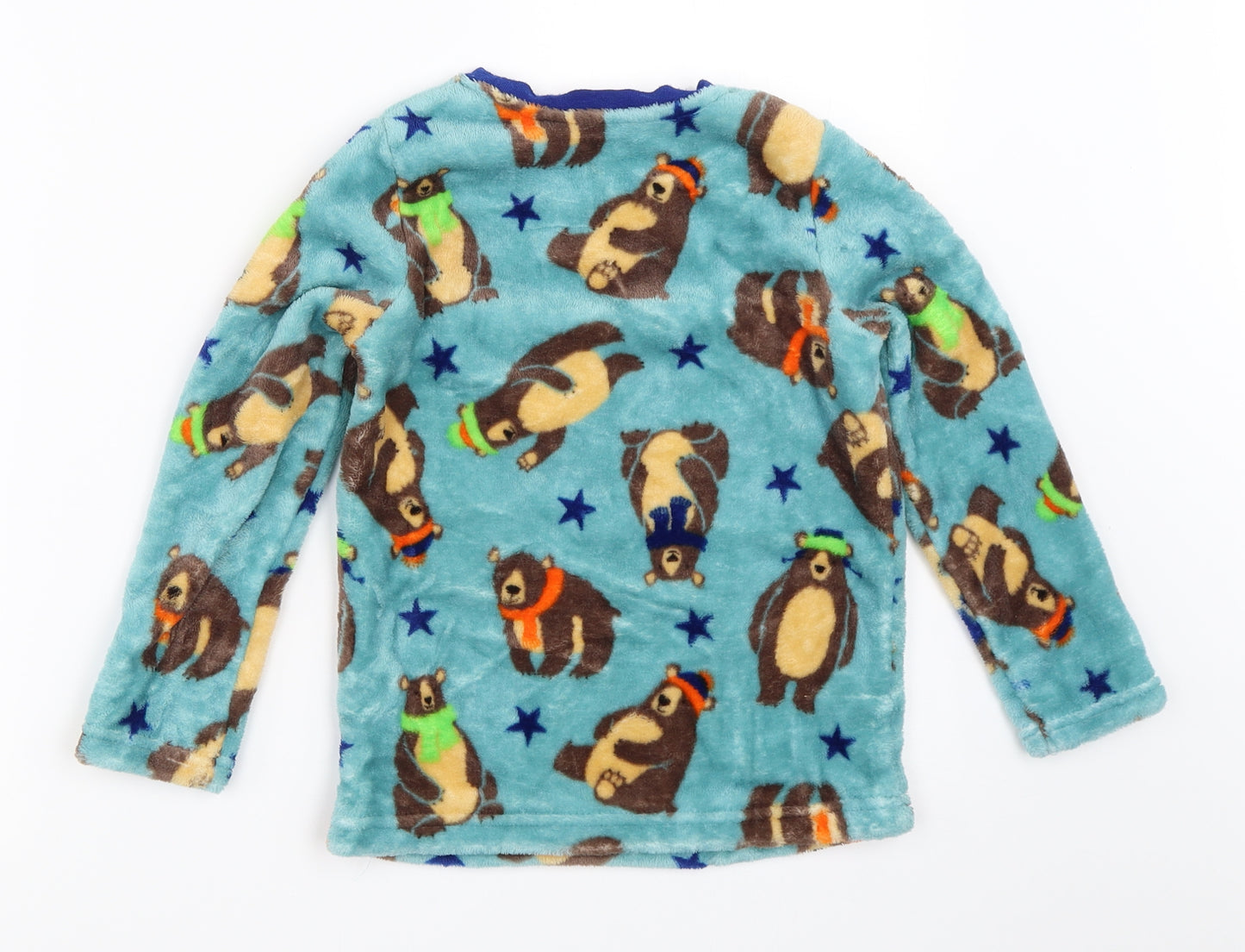 Nutmeg Boys Blue Solid   Pyjama Top Size 5-6 Years