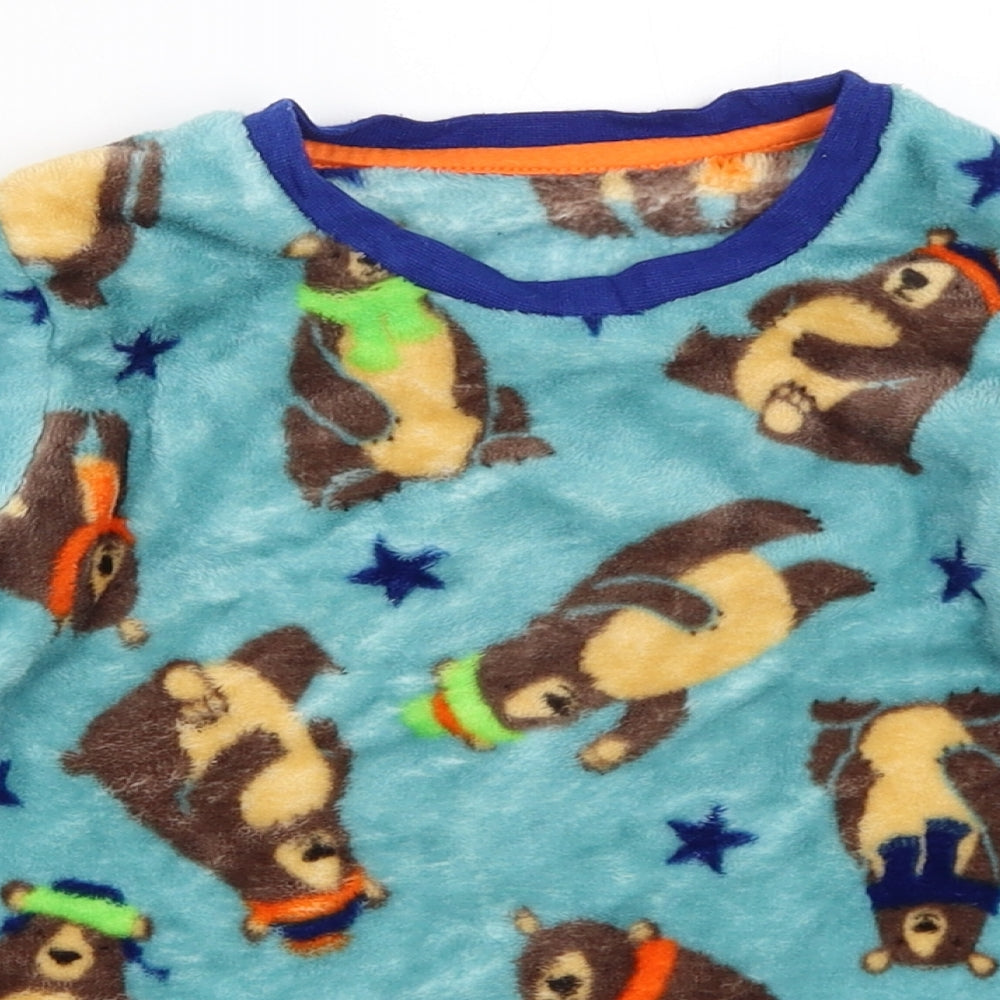 Nutmeg Boys Blue Solid   Pyjama Top Size 5-6 Years
