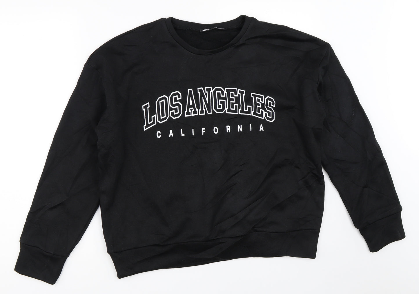 SheIn Womens Black   Pullover Sweatshirt Size M