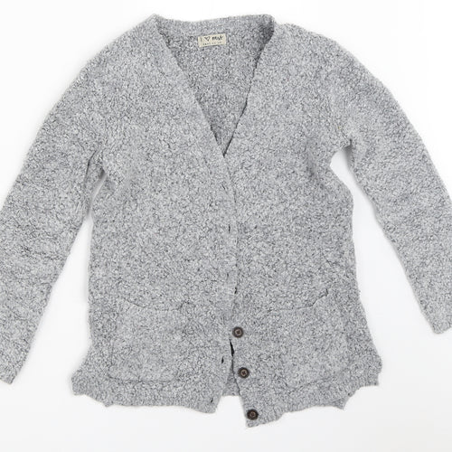 NEXT Girls Grey   Cardigan Jumper Size 8 Years