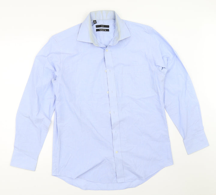 NEXT Mens Blue Button-Up Size 15.5