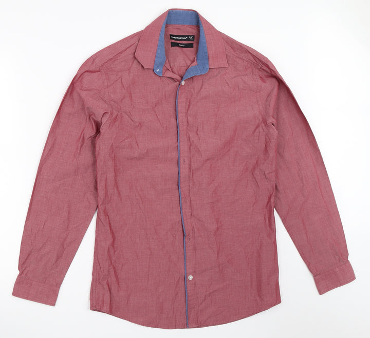 Cedar Wood State Mens Red    Button-Up Size 15.5
