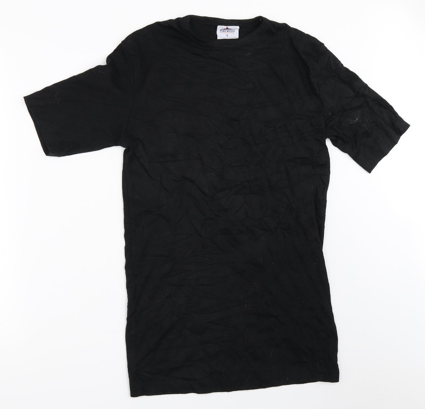 Portwest Mens Black    T-Shirt Size S