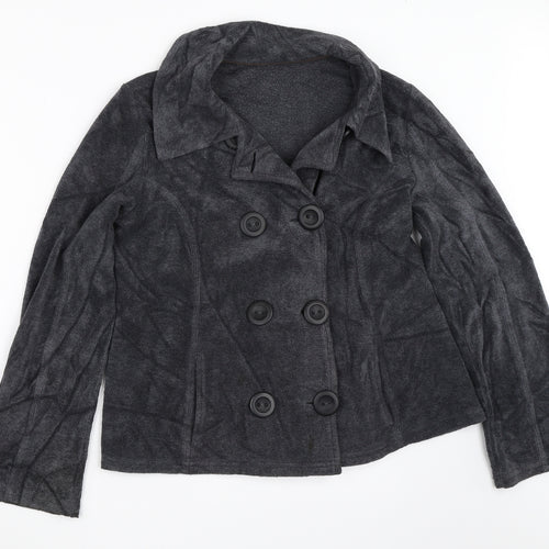 Per Una Womens Grey  Fleece Jacket  Size S