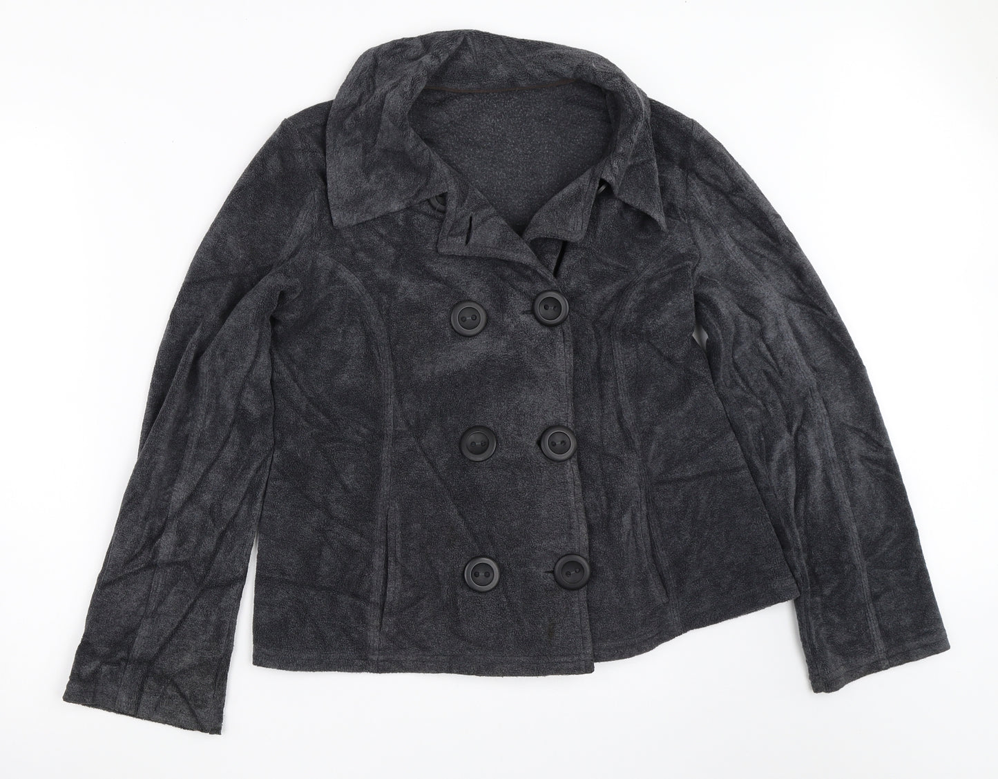 Per Una Womens Grey  Fleece Jacket  Size S