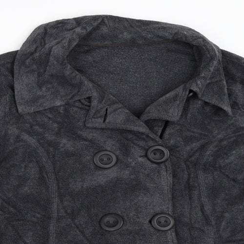 Per Una Womens Grey  Fleece Jacket  Size S