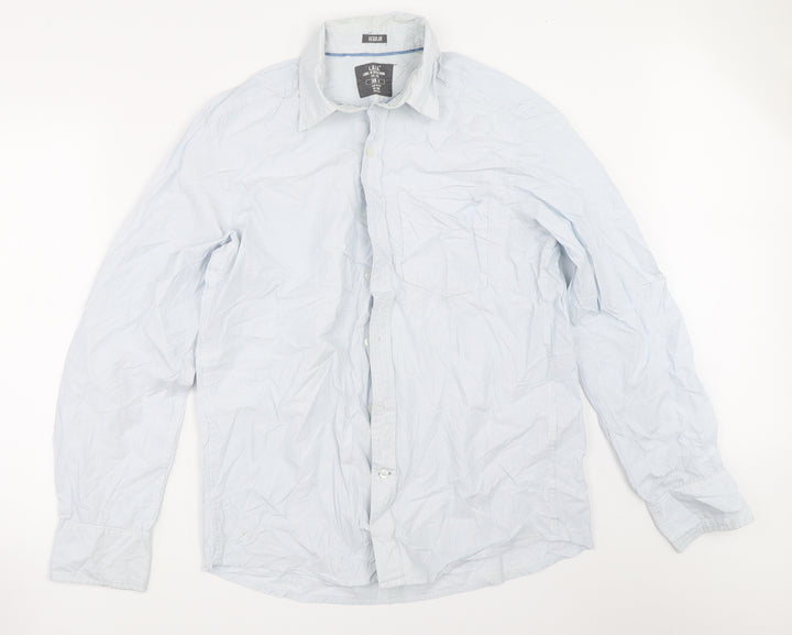 H&M Mens Blue    Button-Up Size M