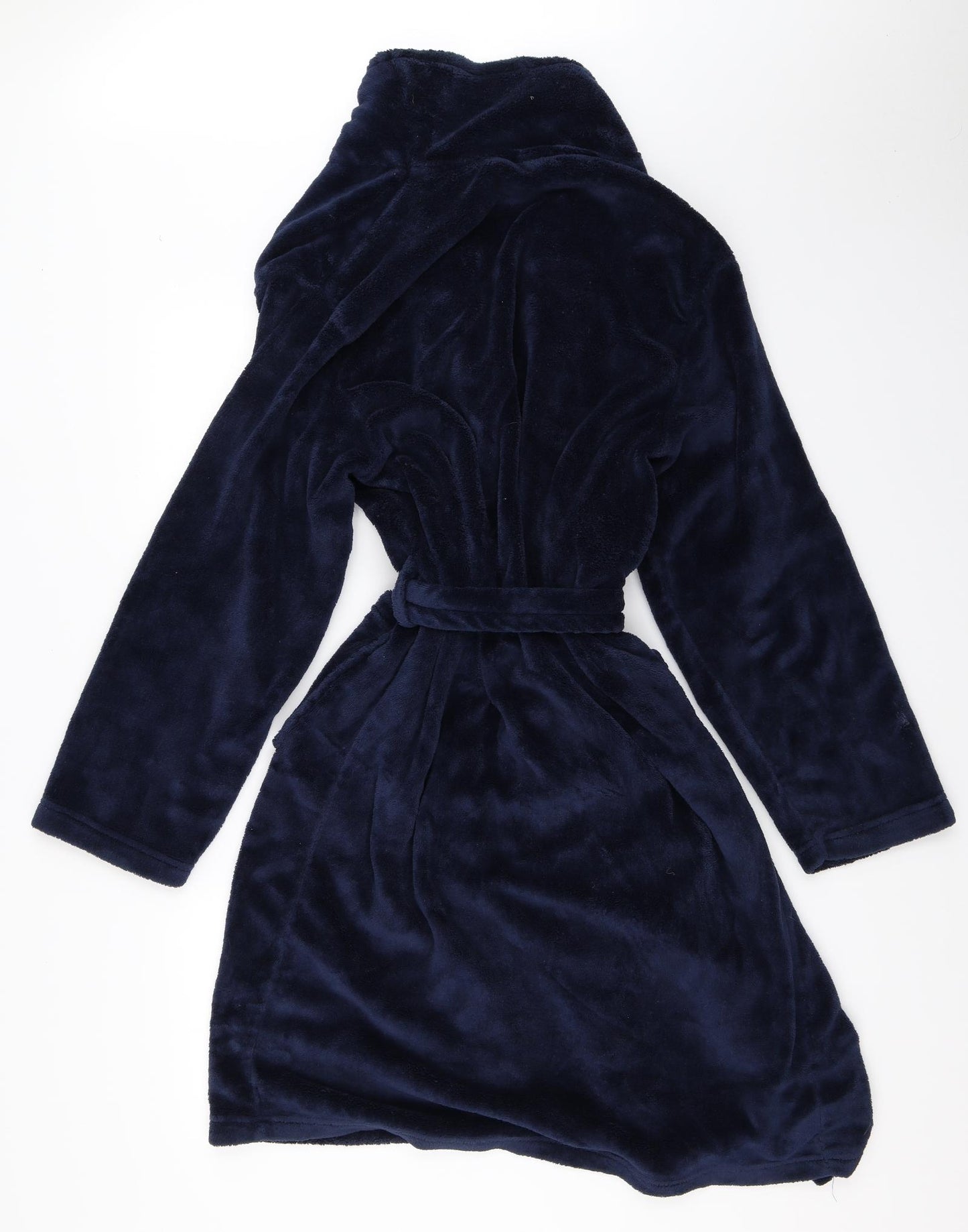 George Mens Blue Solid   Robe Size S