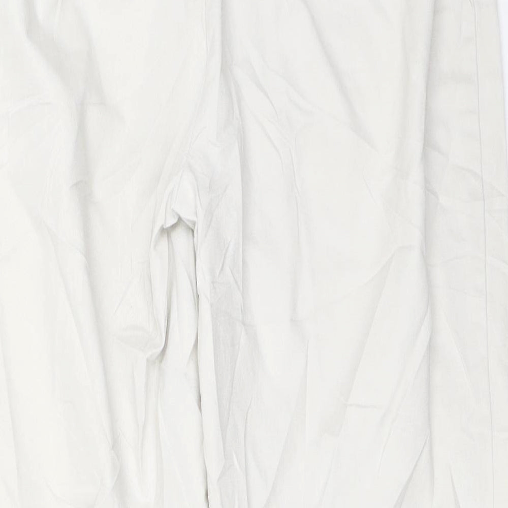 DOCKERS Womens Ivory   Cropped Trousers Size 6 L23 in