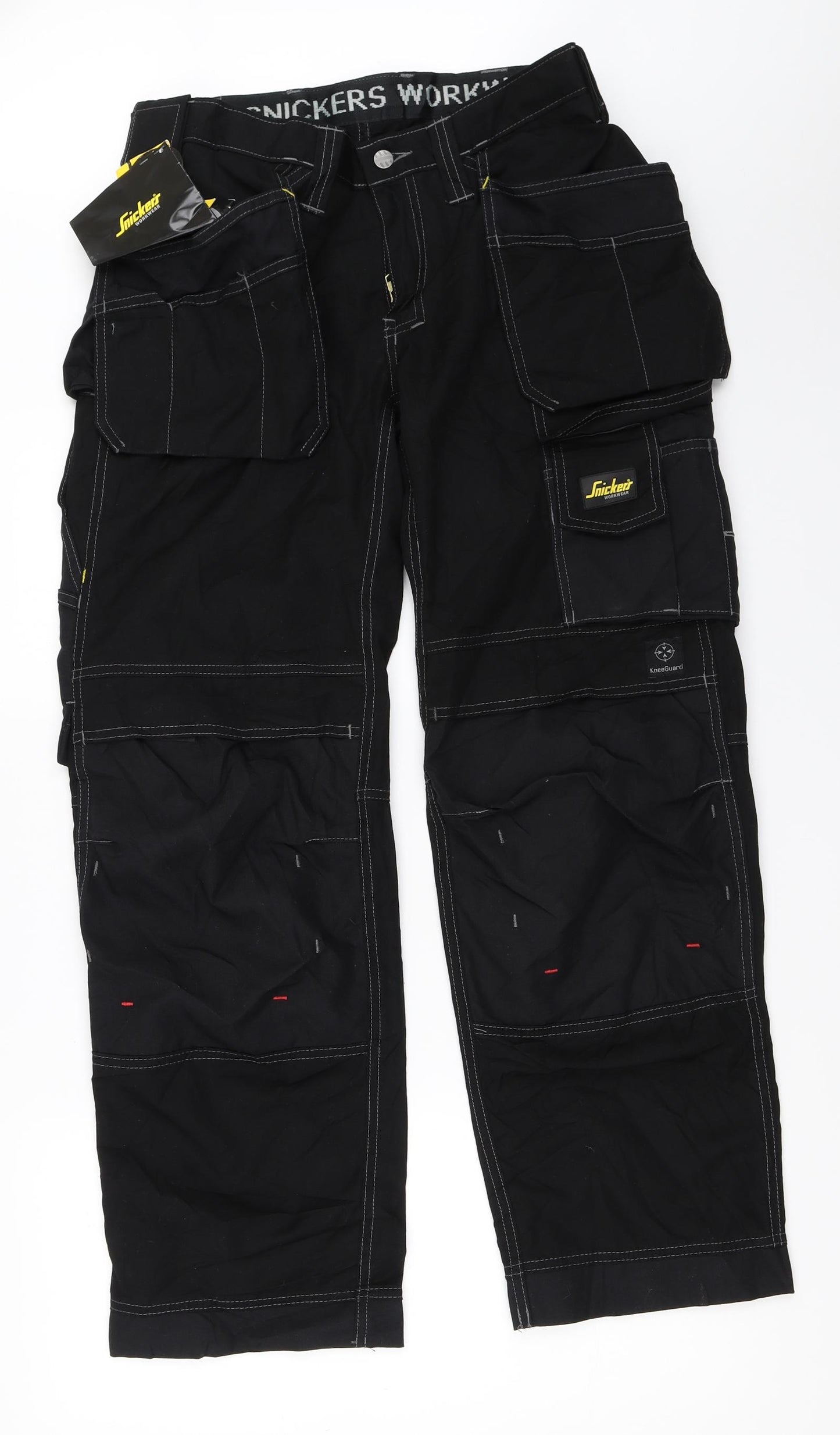 Snickers Mens Black   Cargo Trousers Size 31 in L30 in - work trousers