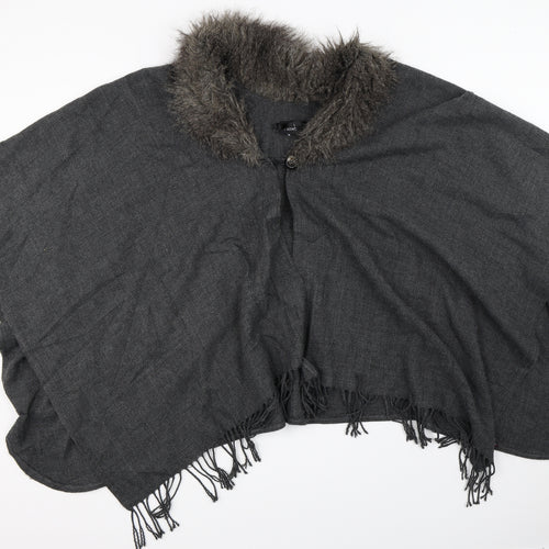 NEXT Womens Grey   Cape Jumper One Size