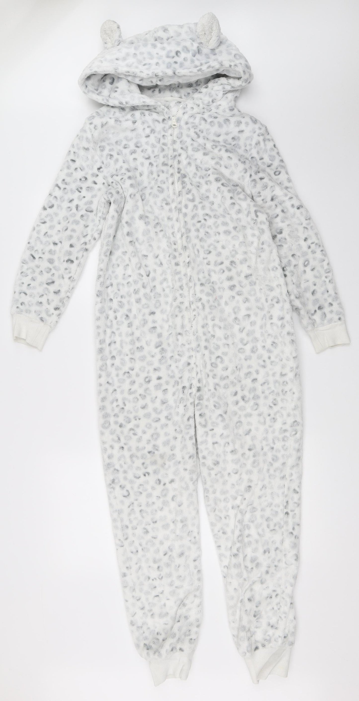 NEXT Girls Grey Solid  Top One Piece Size 11 Years