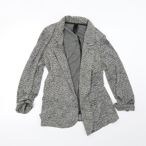 NEXT Womens White Animal Print  Jacket Blazer Size 12