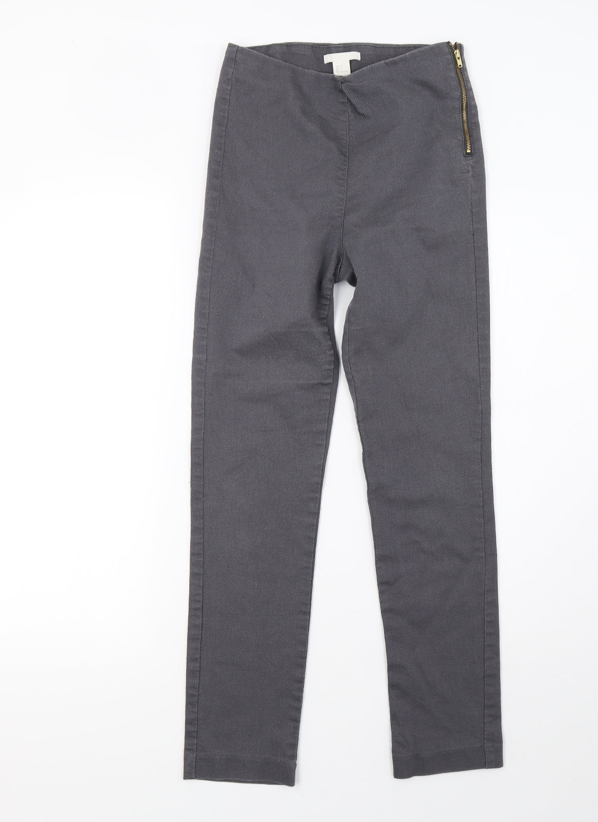 H&M Womens Grey   Trousers  Size 6 L28 in