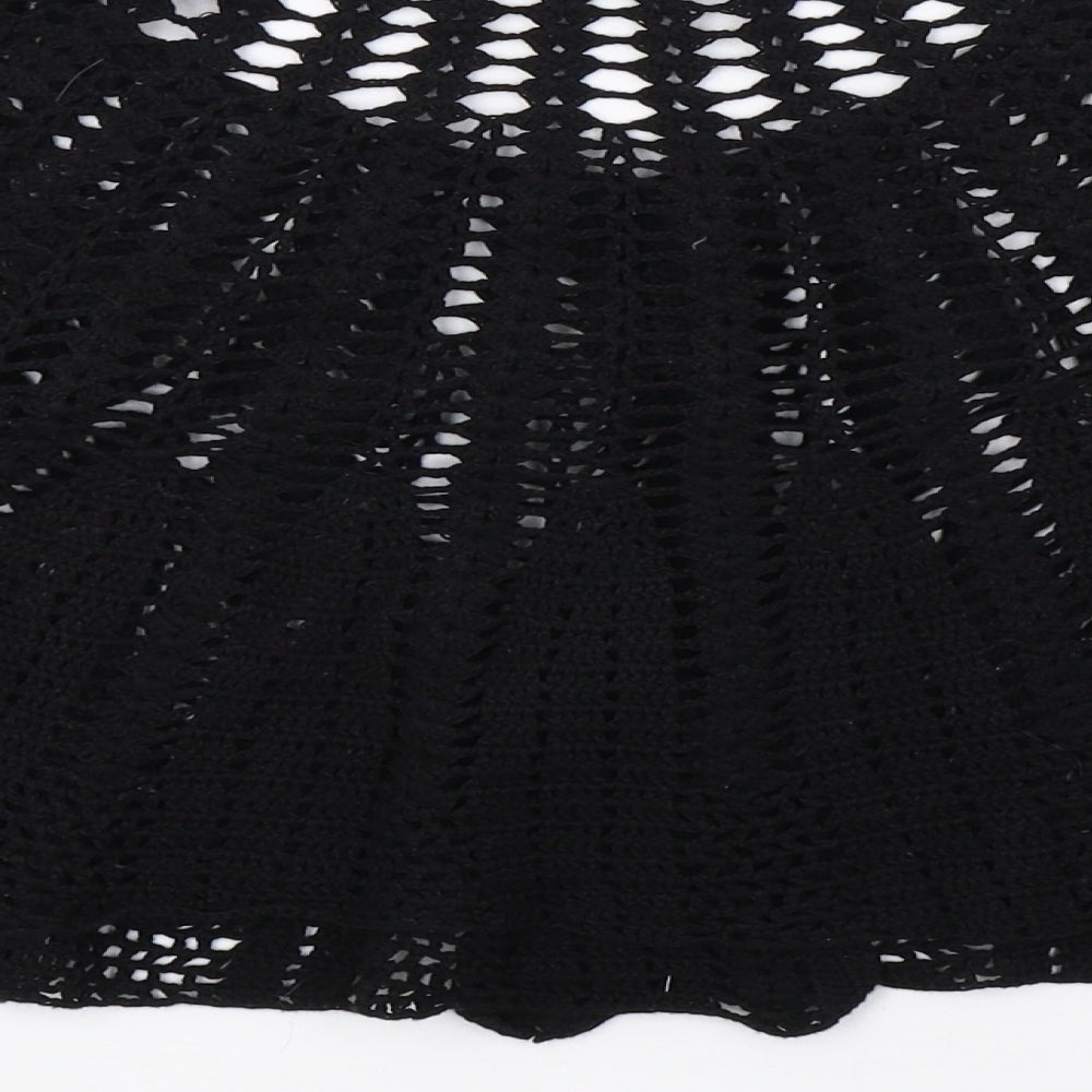 newlook Womens Black  Knit Cardigan Jumper Size 8  - cropped
