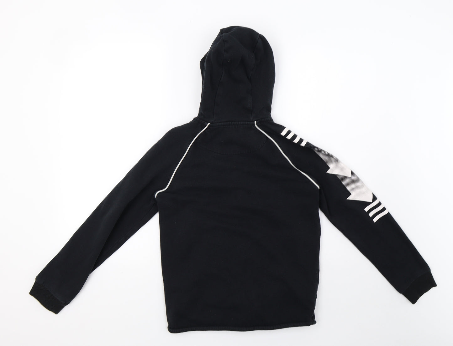 Nutmeg Boys Black   Full Zip Hoodie Size 12 Years