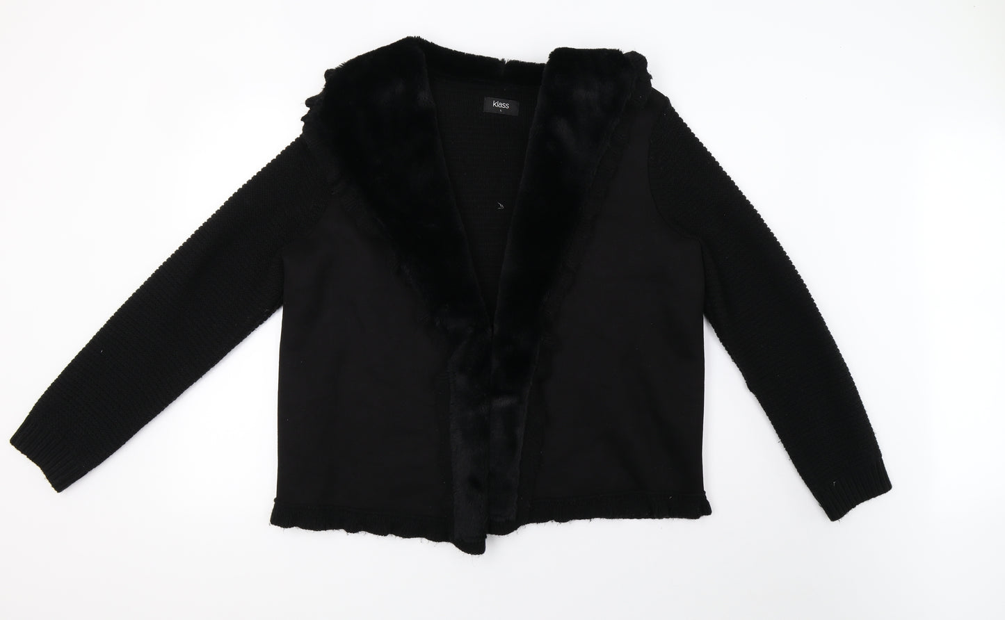 Klass Womens Black   Jacket Blazer Size L