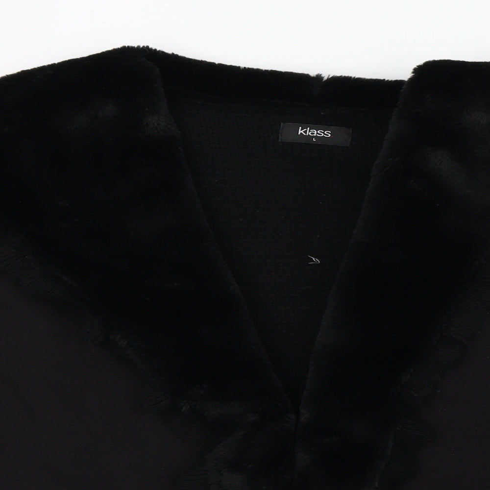 Klass Womens Black   Jacket Blazer Size L