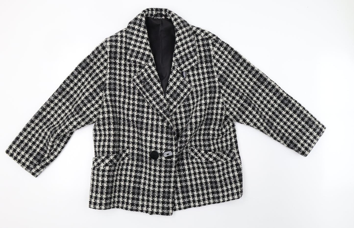 st michael Womens White Check  Jacket  Size 16