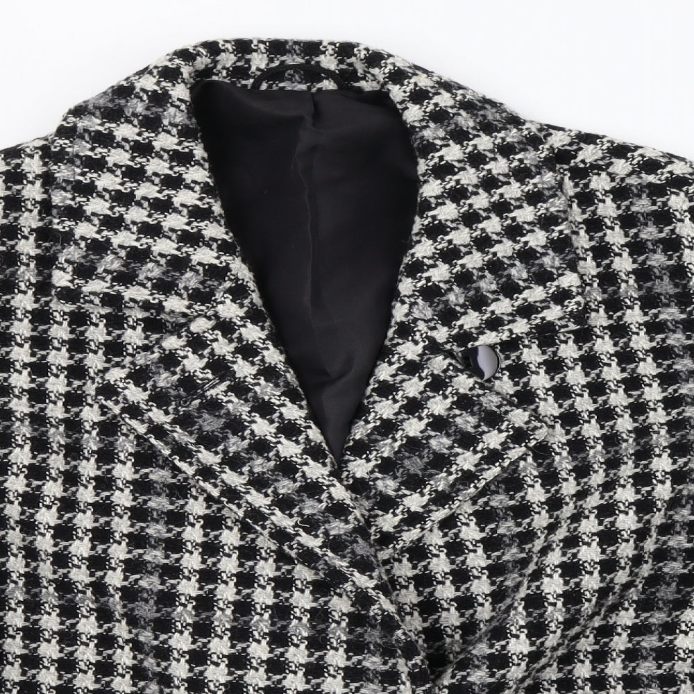 st michael Womens White Check  Jacket  Size 16