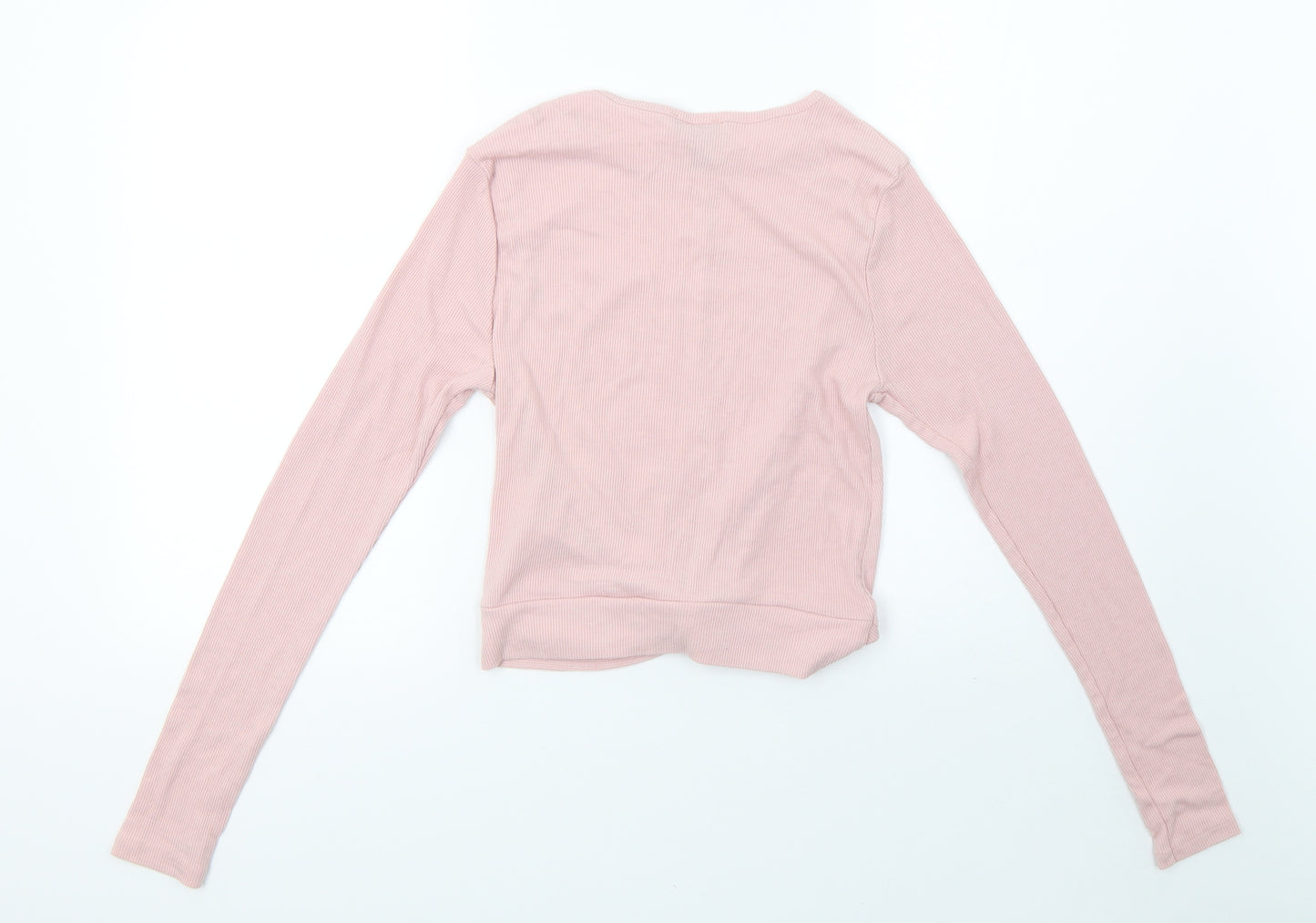 newlook Girls Pink  Knit Pullover Sweatshirt Size 14-15 Years  - cropped