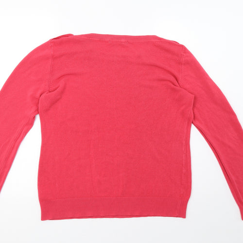 Primark Womens Pink  Knit Pullover Sweatshirt Size 16