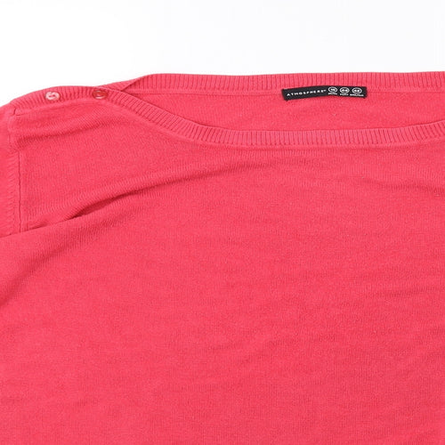 Primark Womens Pink  Knit Pullover Sweatshirt Size 16