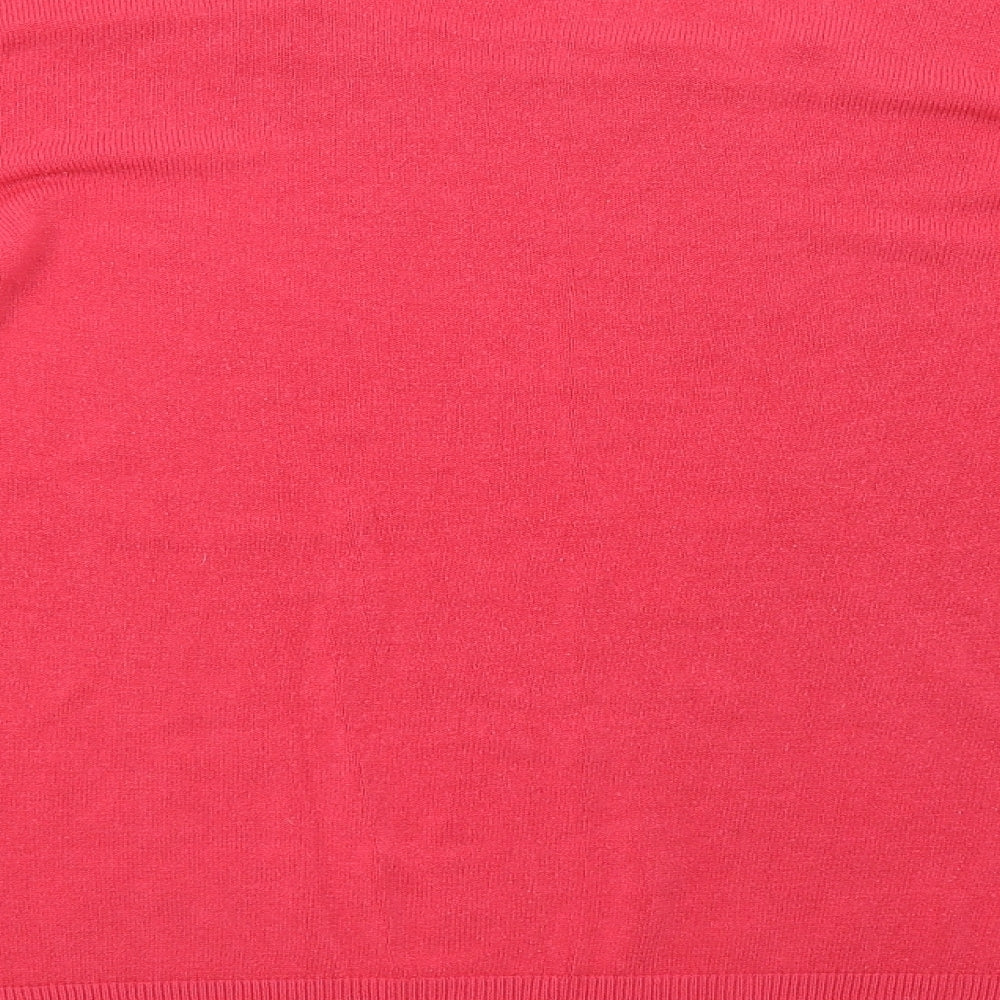 Primark Womens Pink  Knit Pullover Sweatshirt Size 16