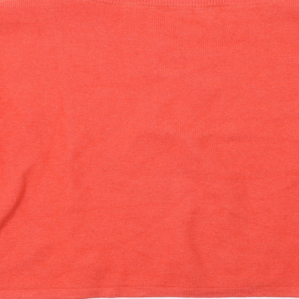 Marks and Spencer Womens Orange  Knit Shrug Sweatshirt Size 22