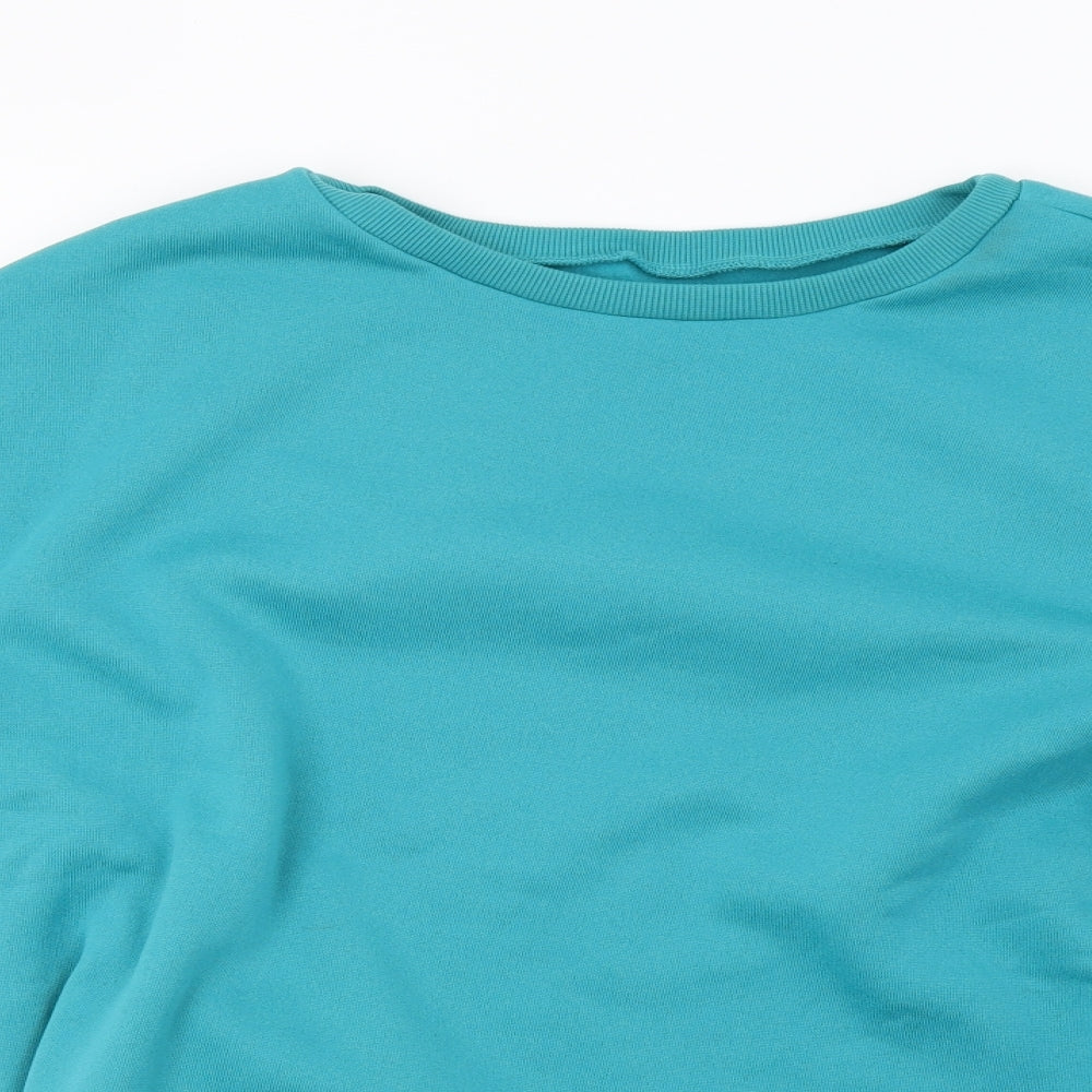 SheIn Womens Blue   Pullover Sweatshirt Size L