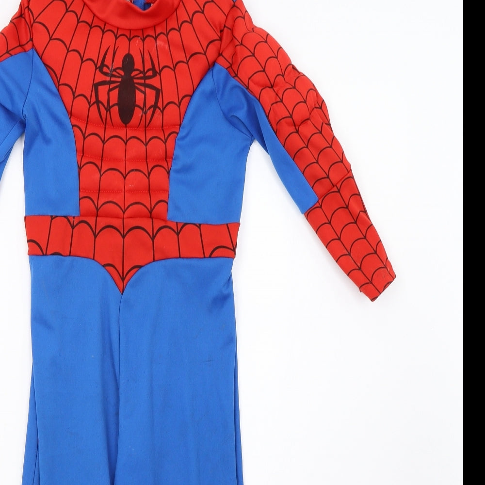 Preworn Boys Blue   Pullover Jumper Size 3-4 Years  - spider man