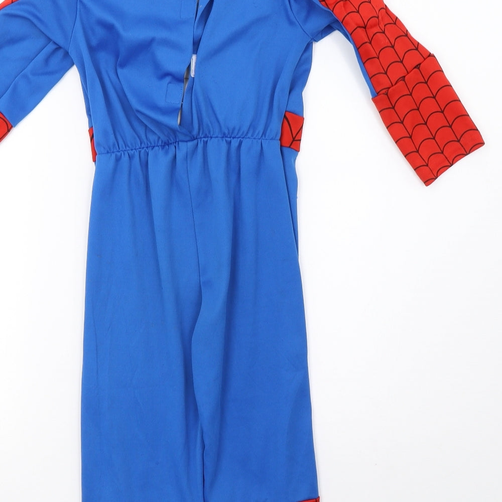 Preworn Boys Blue   Pullover Jumper Size 3-4 Years  - spider man
