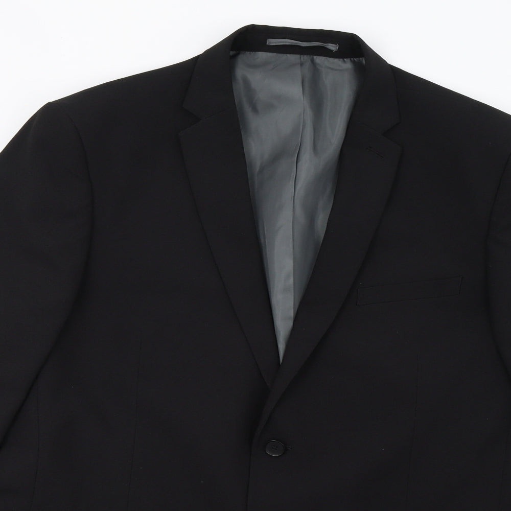 George Mens Black   Jacket Blazer Size 44