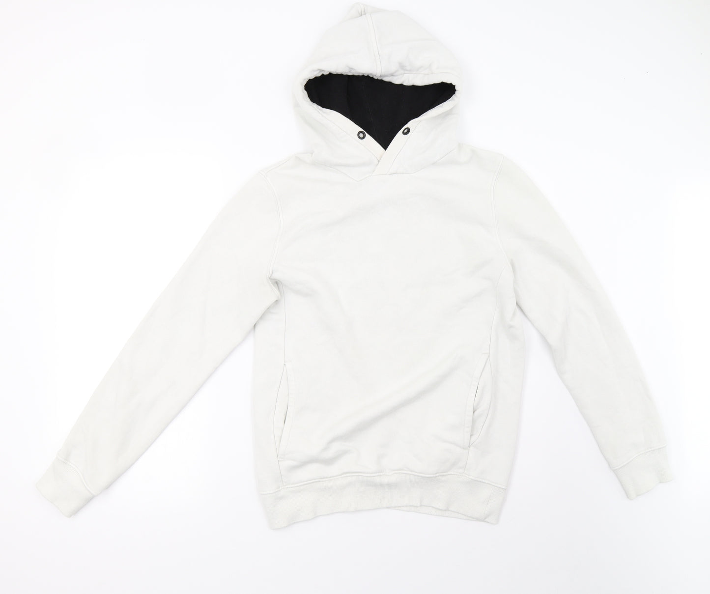 H&M Womens White   Pullover Hoodie Size XS