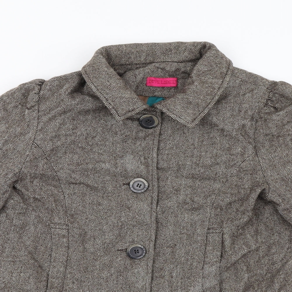 Love Label Womens Brown   Jacket Blazer Size 14