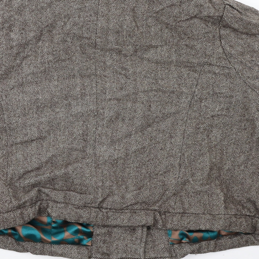 Love Label Womens Brown   Jacket Blazer Size 14