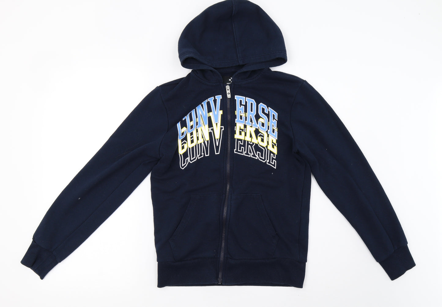 Converse Boys Blue   Full Zip Hoodie Size 12-13 Years