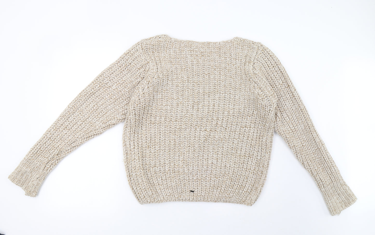 lottie lovers Womens Beige  Knit Pullover Sweatshirt Size 18