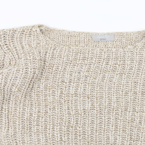 lottie lovers Womens Beige  Knit Pullover Sweatshirt Size 18