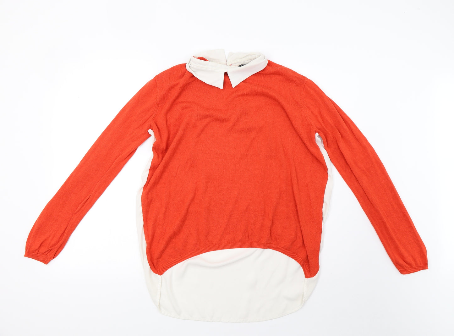 Primark Womens Orange   Pullover Sweatshirt Size 14