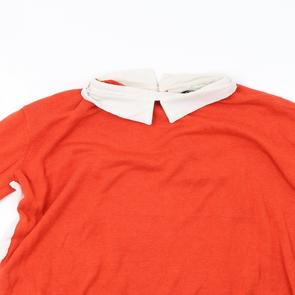 Primark Womens Orange   Pullover Sweatshirt Size 14