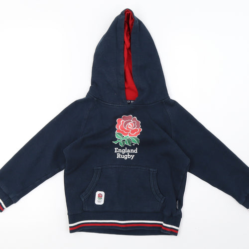 Preworn Boys Blue   Pullover Hoodie Size 5-6 Years