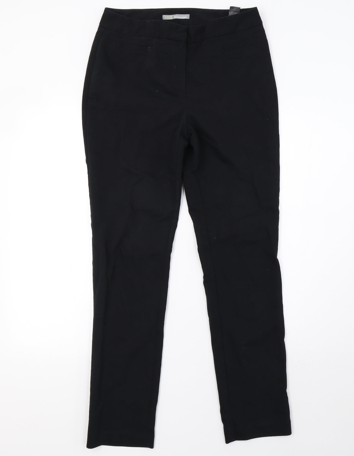 Marks and Spencer Womens Black   Trousers  Size 10 L30 in