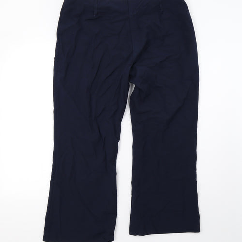 elite Womens Blue   Trousers  Size 16 L26 in